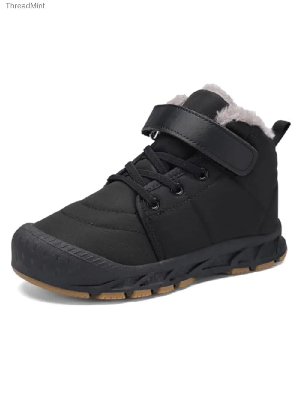 Boys Girls Waterproof Winter Snow Boots Non-Slip Ankle Boots